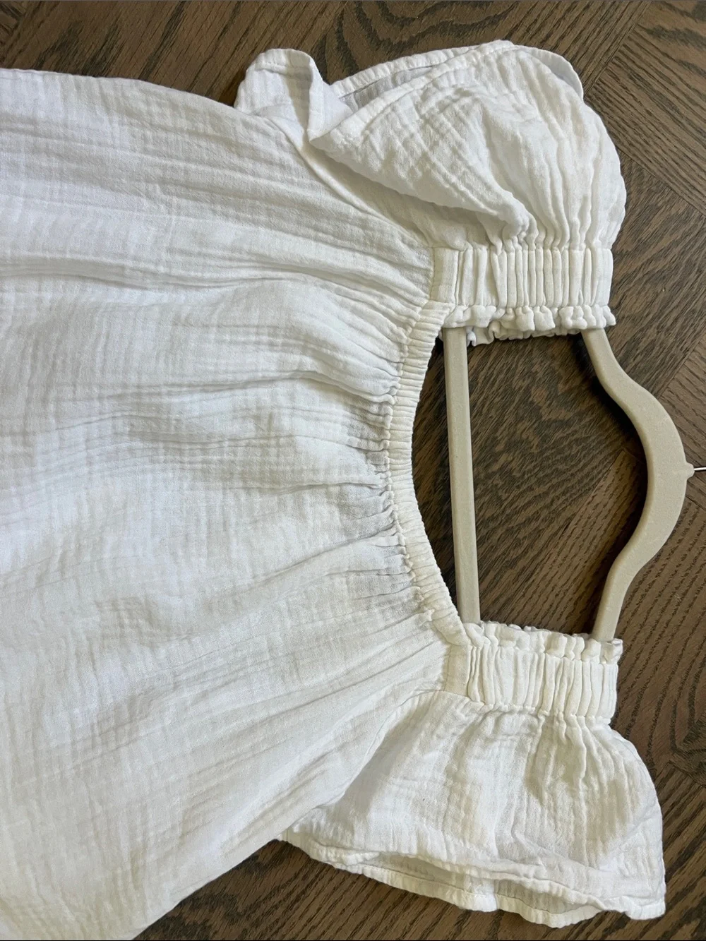 GAP Girls White Gauze Ruffle Sleeve Top & Shorts